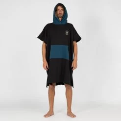 Poncho Surf Adulte - 500 Noir -Série Surf poncho surf adulte 500 noir 2