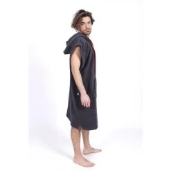 Poncho Surf | Gris | Sans Manches | Grande Taille -Série Surf poncho surf gris sans manches grande taille 4