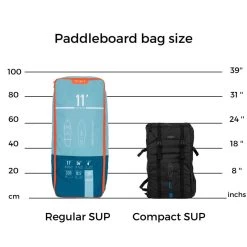 Sac à Dos De Transport De Stand Up Paddles Gonflables Compact Itiwit 8'/9/S/M/L -Série Surf sac a dos de transport de stand up paddles gonflables compact itiwit 89sml 4