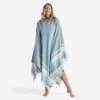 Serviette De Plage Poncho 190 X 190 Cm - Gris Bleu 2 Serviette De Plage Poncho 190 X 190 Cm - Gris Bleu -Série Surf serviette de plage poncho 190 x 190 cm gris bleu