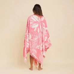 SERVIETTE PONCHO XXL Hawaian 190x190 Cm -Série Surf serviette poncho xxl hawaian 190x190 cm 2