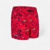 Short De Bain Garçon - 100 Happysurf Rouge -Série Surf short de bain garcon 100 happysurf rouge