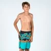 Short De Bain Garçon - 500 Memphis Vert -Série Surf short de bain garcon 500 memphis vert