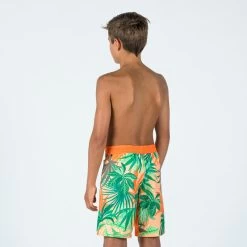 Short De Bain Garçon - 550 Canopy Orange -Série Surf short de bain garcon 550 canopy orange 2