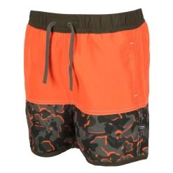 Regatta Short De Bain SERGIO Enfant (Orange Vif / Vert Kaki Sombre) -Série Surf short de bain sergio enfant orange vif vert kaki sombre 3
