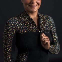 Shorty Culotte Manches Longues Front Zip LEO -Série Surf shorty culotte manches longues front zip leo 4