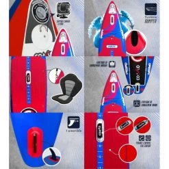 Stand Up Paddle Gonflable Cruising Turbo Dropstitch TTS 381x76x15cm 12'6x30x6" -Série Surf stand up paddle gonflable cruising turbo dropstitch tts 381x76x15cm 126x30x6 1