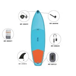 STAND UP PADDLE GONFLABLE DÉBUTANT 9 PIEDS BLEU ET ORANGE -Série Surf stand up paddle gonflable debutant 9 pieds bleu et orange 4