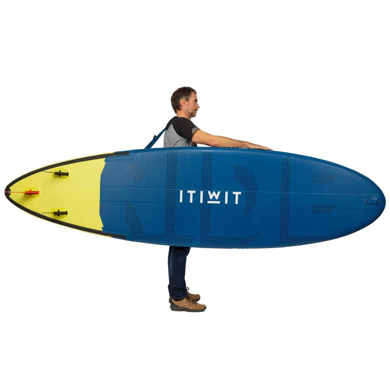 STAND UP PADDLE GONFLABLE LONGBOARD DE SURF 500 10' 140L BLEU 6 STAND UP PADDLE GONFLABLE LONGBOARD DE SURF 500 10' 140L BLEU – Image 4