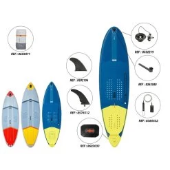 STAND UP PADDLE GONFLABLE LONGBOARD DE SURF 500 10' 140L BLEU 16 STAND UP PADDLE GONFLABLE LONGBOARD DE SURF 500 10' 140L BLEU -Série Surf stand up paddle gonflable longboard de surf 500 10 140l bleu 4