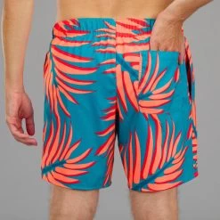 Surf Boardshort Standard 100 BIGPALM BLUE -Série Surf surf boardshort standard 100 bigpalm blue 3