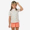T-shirt Anti UV Bébé Manches Courtes Imprimé Fleurs -Série Surf t shirt anti uv bebe manches courtes imprime fleurs