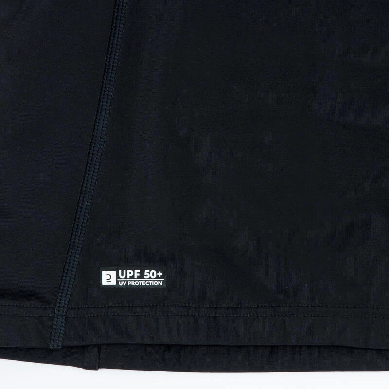 Tee Shirt Anti Uv Manches Longues Garçon - 500 Vortex Noir 6 Tee Shirt Anti Uv Manches Longues Garçon - 500 Vortex Noir – Image 4