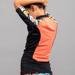 Top Solaire Fille Manche Courte Quartz Rose -Série Surf top solaire fille manche courte quartz rose 4