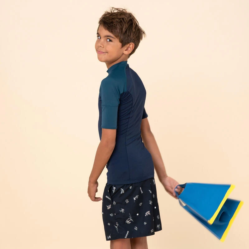 Top Solaire Garçon Manche Courte Bleu Marine Et Pétrole 7 Top Solaire Garçon Manche Courte Bleu Marine Et Pétrole – Image 5