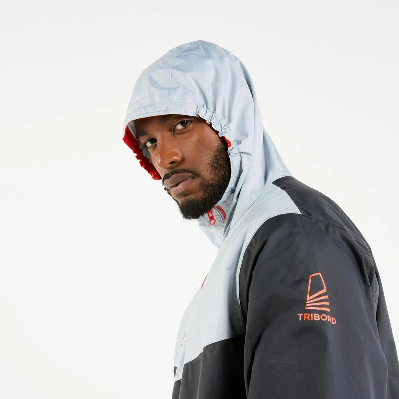 Tribord Vareuse Coupe-vent Voile Adulte Dinghy 100 Gris Foncé/gris Clair 6 Tribord Vareuse Coupe-vent Voile Adulte Dinghy 100 Gris Foncé/gris Clair – Image 4