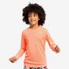 Water Tee Shirt Anti UV Surf Manches Longues Junior Corail -Série Surf water tee shirt anti uv surf manches longues junior corail